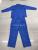 Blue labor insurance clothing, overalls, work suits