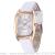 New style rectangular studded pink lady belt watch