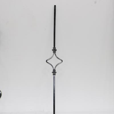 Wrought iron stair pole