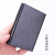 Metal six-slot aluminum alloy anti-theft card box carbon fiber card box RFID card bag wholesale KM spot