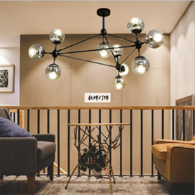 American Industrial Style Retro Nordic Magic Bean Chandelier Modern Minimalist Trending Creative Living Room Firefly Ball