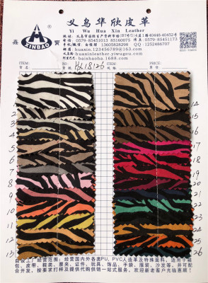 [Hua Xin Leather] Zebra Pattern Hx18126 Pu Artificial Leather Bag Shoe Leather