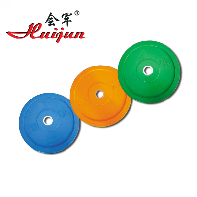 Professional level competition barbell plate all rubber barbell plate