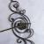 Wrought iron fittings for stair handle