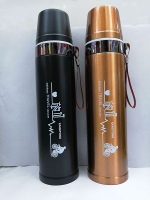 Double vacuum stainless steel insulated water cup large capacity bullet water cup is suing sports kettle
