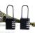 Long shackle 4 digits resettable combination padlock