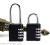 Long shackle 4 digits resettable combination padlock