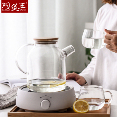 European-Style Kettle Borosilicate High Temperature Resistant Juice Cold Boiled Water Teapot Kettle