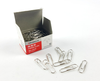 Paper clip multi-function clip three pins one nails nickel plated paper clip color paper clip staples