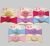 Hot style super soft nylon hairband hairball yarn flower baby head with two children's headwear