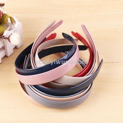 Clean version of glossy hair band multi-color wide edge hair band plastic hair band head band hair clip wide hair band