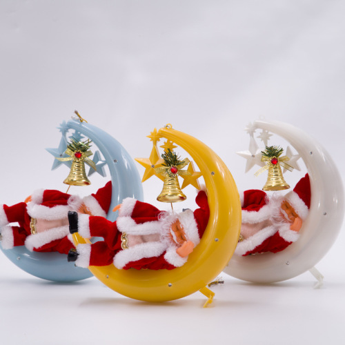santa claus electric moon christmas elderly pendant electric christmas toys snoring singing