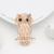 Aliexpress creative new opal owl brooch scarf accessories personalized fashion diamond studded brooch gift