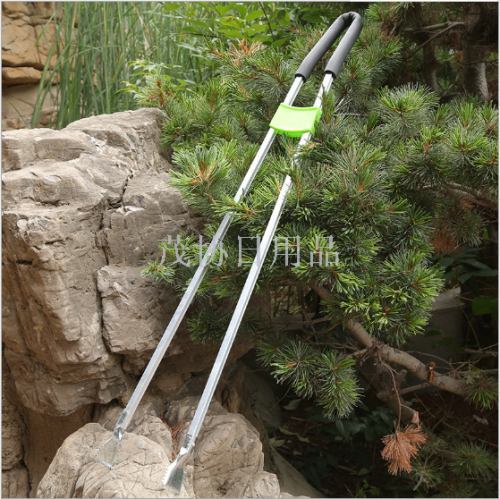 sanitation trash folder aluminum alloy lengthened sanitation pick-up trash folder household pick-up pickup device garbage clamp handbag