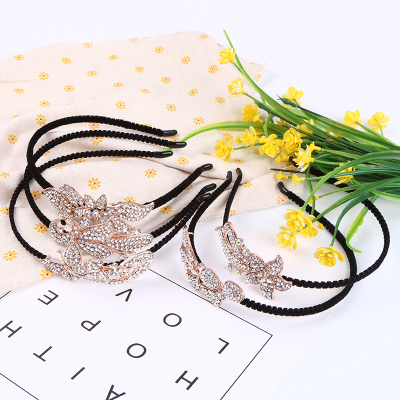 Hair hoop elegant super fairy sweet water diamond luxury diamond set tiara slip 100 with adult headband