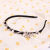 Hair ornaments Korean version of a sweet and simple water drill headband winding hair band set with fine head pressure