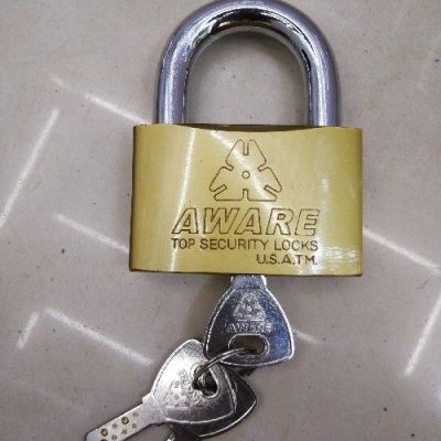 Aware Flat Computer Hoodle Padlock Lock