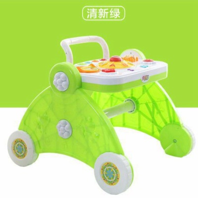 Direct selling multi-function baby walker toy tray music baby walker 6-18 months anti-rollover baby cart