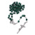 Malachite natural stone Catholic rosary necklace high-end crucifix bitter like Christian articles