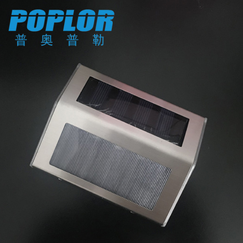 led solar step light control wall lamp courtyard lamp wall lamp outdoor stair lamp aluminum alloy shell