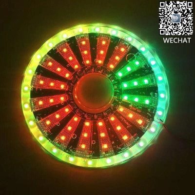 12 volts large colorful LED wind headlights multi-mode rotary color outdoor lights waterproof circular ring ferris wheel