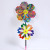 Up and down flowers plastic windmill day color decoration small windmill square outdoor children toys wholesale