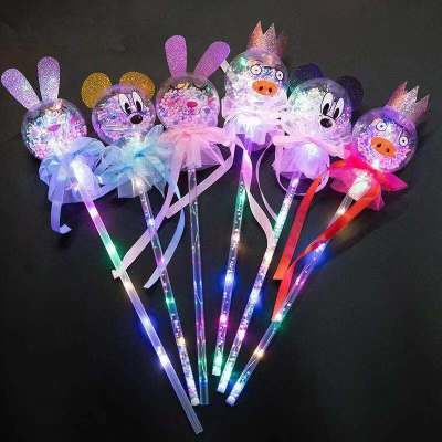 The Children's luminous toys L flash wave ball flash stick stall varied wave wave ball magic wand new peculiar
