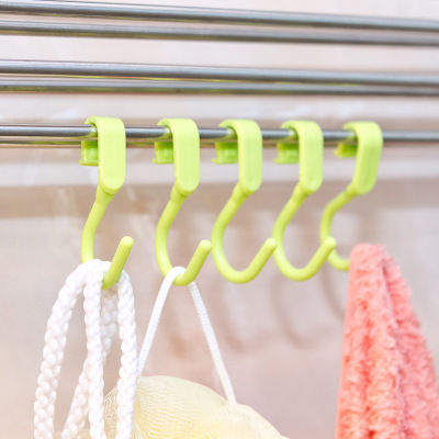 Multi-function s-shaped hook creative hanger hanging clothes hook cabinet s hook clothes hook 10 into