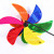 Double Scimitar Laser + sunflower Creative Wind strip Outdoor large windpipe camping garden decoration toy