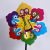 Customized Windmill Color Spring Plastic Flower Windmill Japanese Elements Creative Gift Toys DIY Windmill Wholesale