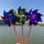 Manufacturers supply plastic sheet small Windmill sequins DIY toys Windmill push code Gifts