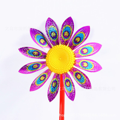 Cartoon Sequins decoration windmill Outdoor Advertising Toy Windmill Manufacturers wholesale