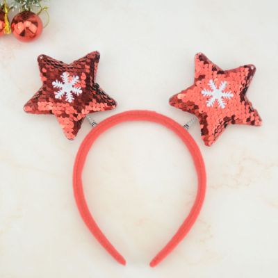 Christmas Headband Children's XINGX Headband Party Dress up Supplies Sequins Antlers Head Buckle Christmas Decoration