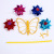 Four Wheel Laser Big Flower Windmill Children colorful Traditional big Windmill Toy Big Dragonfly Windmill Toy Factory