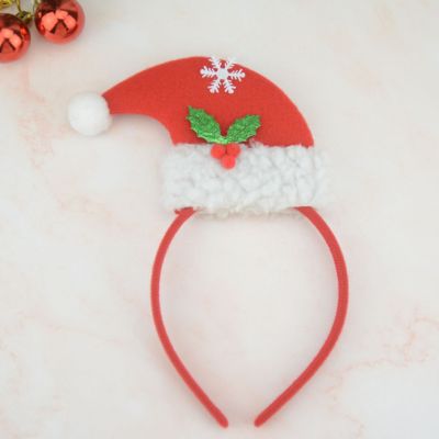 Christmas Headband Children Adult Brushed Curved Hat Headband Party Dress up Supplies Cute Head Buckle Christmas Decoration