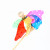 Bamboo stick windmill six color Windmill Double Runner Sequin sunflower windmill Toy Wholesale Manufacturers Direct