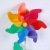 24cm colorful wooden Stick windmill Children's toy windmill photography props outdoor advertising windmill Factory Direct selling