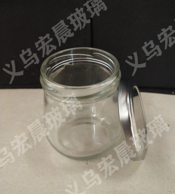 Manufacturer direct sale pudding glass pudding candy glass cork mouth four screw mouth