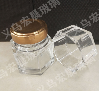 2019 new cream bottle glass jar tinplate cover jacket acrylic cover