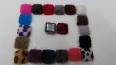 1.2 cm plush leopard print pu leopard print cloth square button clothing accessories manufacturers direct sales