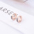 Earrings Fashionable All-Match Diamond Shell Ear Clip Titanium Steel Plated 18K Rose Gold Earrings Non-Fading Female Jewelry Gift