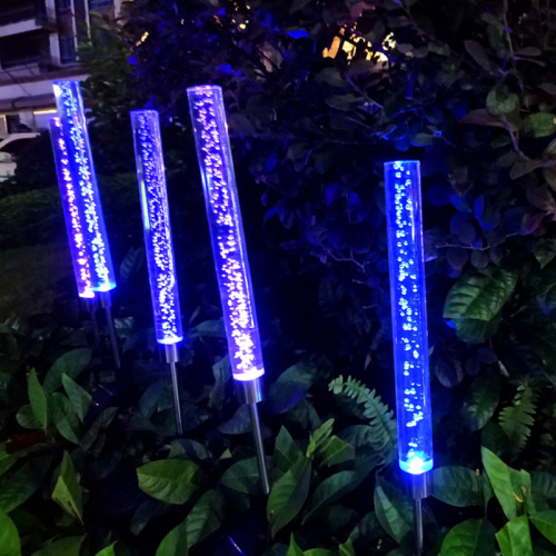 foreign trade dedicated led landscape solar bubble stick lawn lamp outdoor villa garden lamp led solar lamp