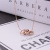 Fashion Three Ring Roman Style Hollow-out Necklace Titanium Steel Plated 18K Rose Gold Clavicle Chain Colorfast Women's Jewelry