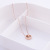 Personalized Fashion Titanium Steel Double Ring Necklace 18K Rose Gold Clavicle Chain Jewelry Women's Gifts Colorfast Gift