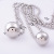 Korean Style Simple round Beads Sweater Chain 18K Rose Gold Ball Long Necklace Non-Fading Non-Allergic