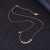 Cute Fashion Small Daisy Necklace Titanium Steel Plated 18K Rose Gold Clavicle Chain Colorfast Women's Jewelry