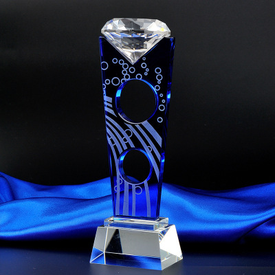 Interkey crystal trophy trophy company award authorization card souvenir manufacturers custom