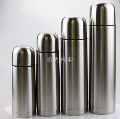 304 Double-Layer Stainless Steel Natural Vacuum Bullet Thermos Mug High-End Business Gifts Customized Foreign Trade Exclusive
