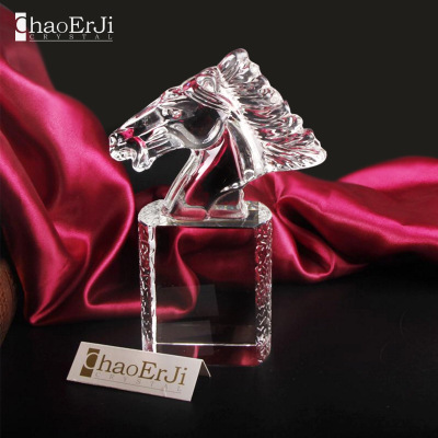 Crystal trophy medal customized horse head gift customized free engraved fashion business the teacher 's day souvenir