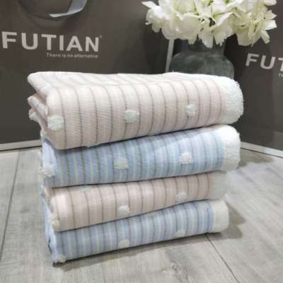 Futian 32 strands Japanese combed cotton towel soft fresh face towel hot style no twist water absorption bath towel